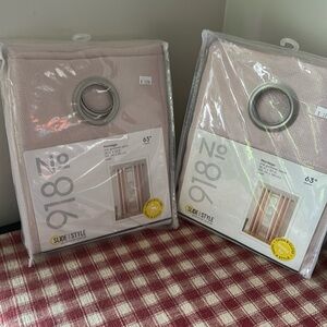 No 918 Curtains 63”. New. 2 Panels